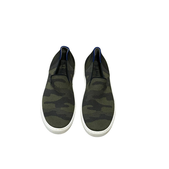 Rothy’s Women's Sage Camo Rare Easter Egg Green Camo Flat Sneakers Size 7 NWOT